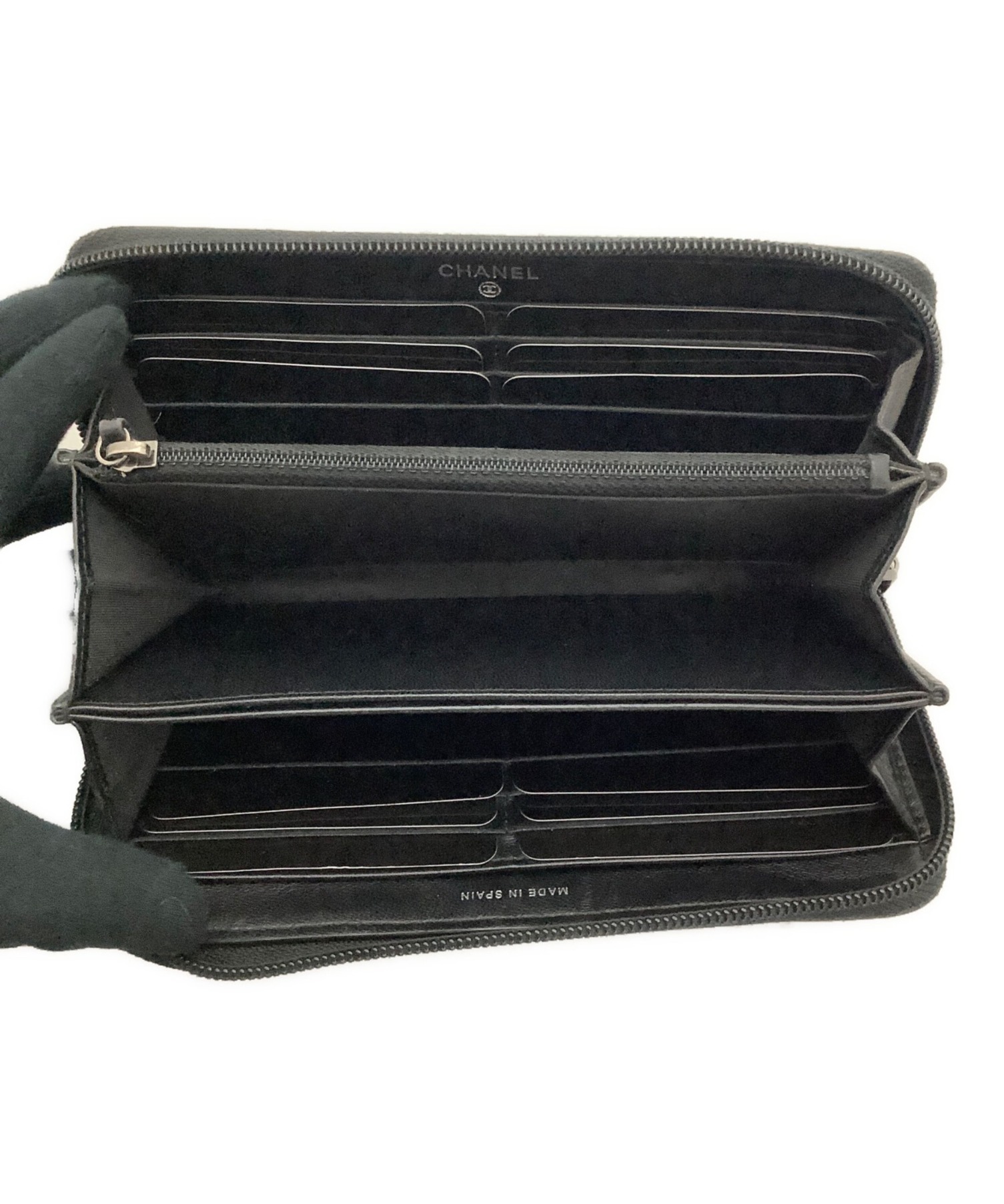 中古・古着通販】CHANEL (シャネル) 長財布 ボーイシャネル ブラック