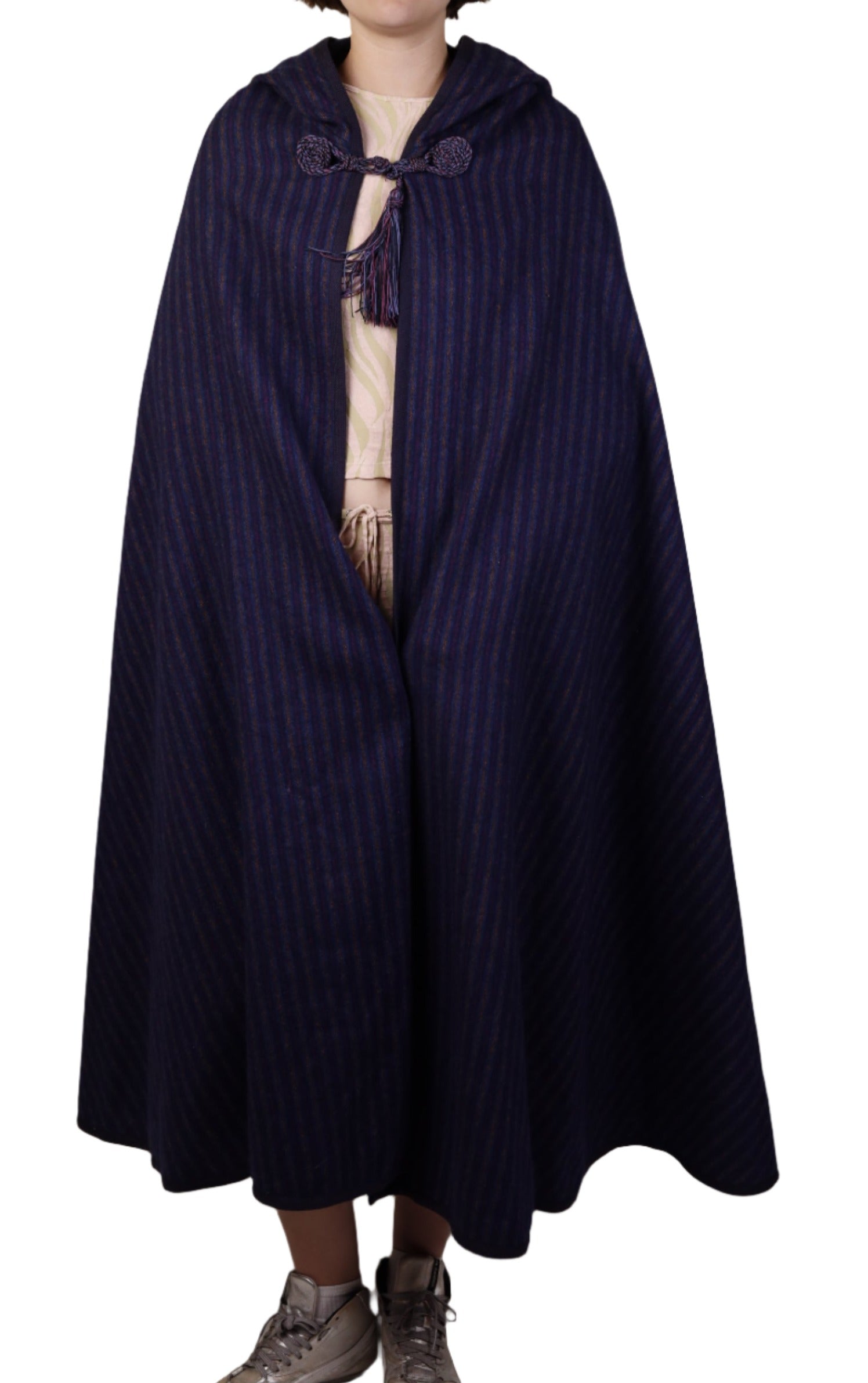 Saint Laurent, Rive Gauche, Blue Wool Cape 1970s – dba House of Strut