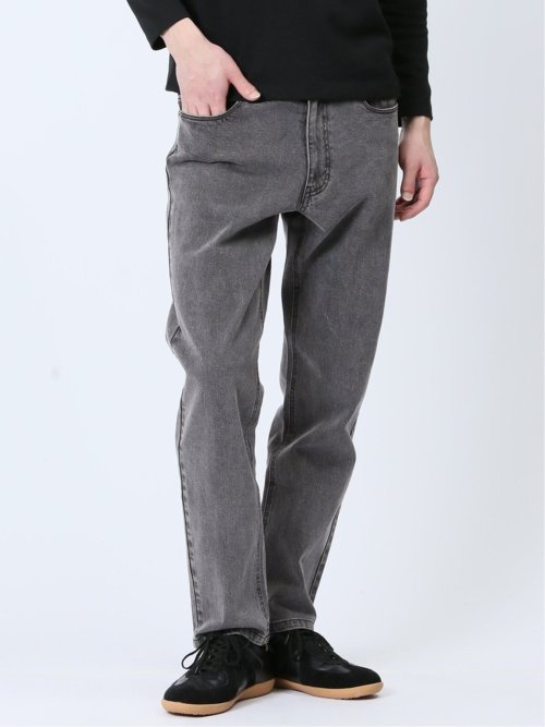 ストレッチデニム スリムパンツ(セットアップ可能)(S 06グレー