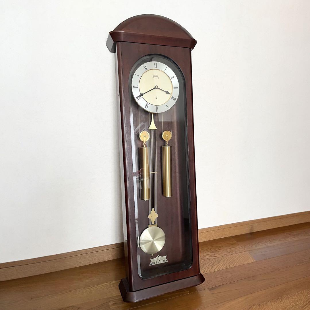 SEIKO セイコー エンブレム 振り子時計 掛時計 柱時計 HS303B 報時振り子時計エンブレム セイコー SEIKO電波振り子時計 HS442B/時計