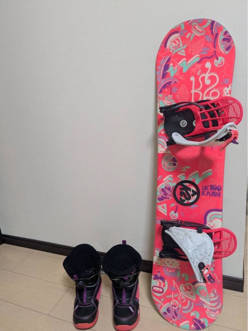 K2 Kandi スノーボード 100センチ　3点セット K2 【キッズ スノーボード3点セット】K2 ケーツー LIL KAT
