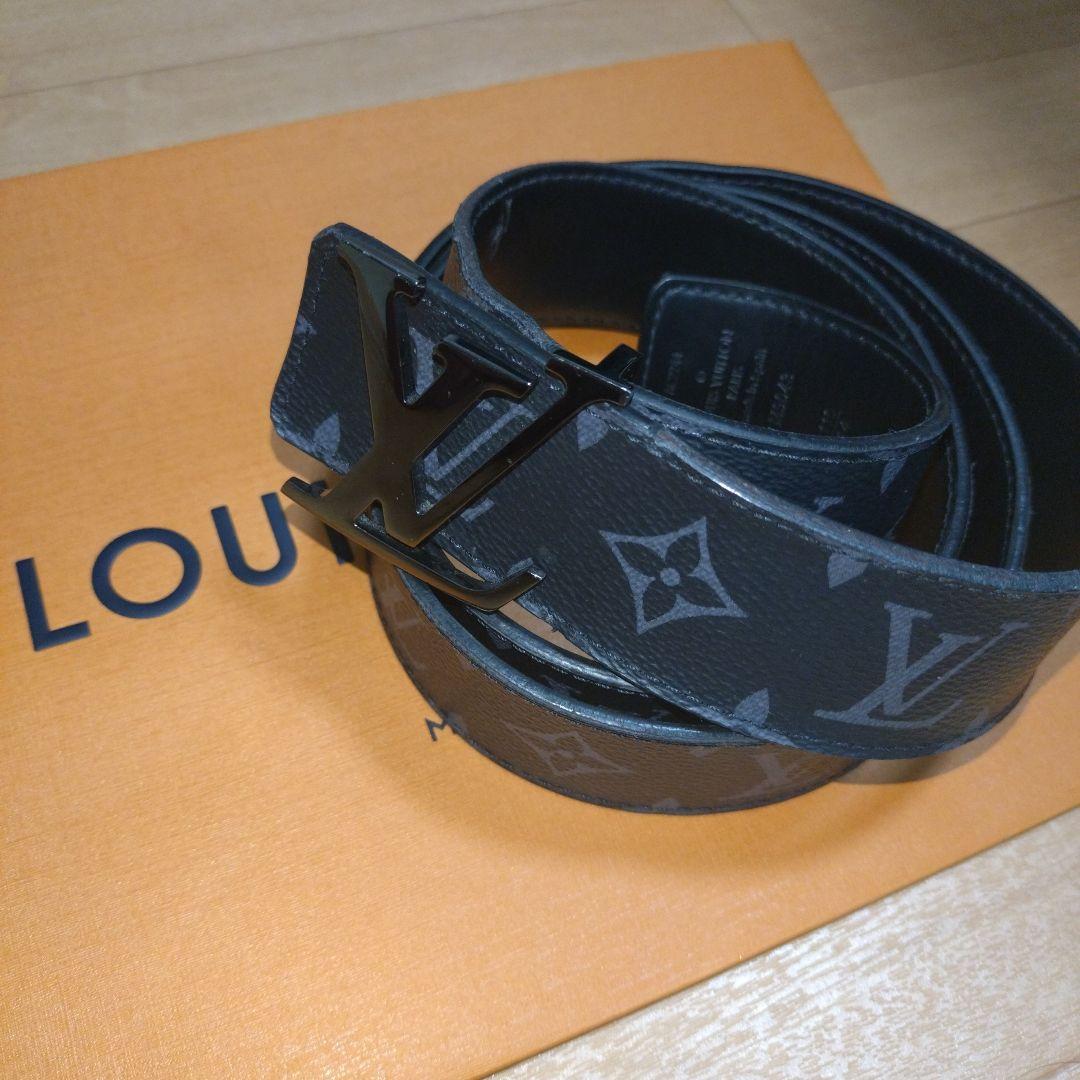 ルイヴィトン サンチュール LVイニシャル モノグラムエクリプス ベルト ルイ・ヴィトン モノグラムエクリプス サンチュール LVイニシャル 85