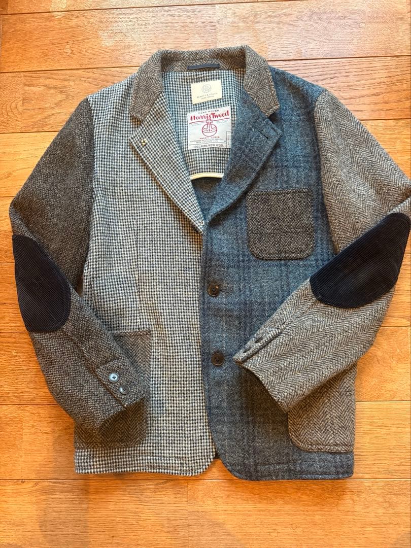 Harris Tweed ×unitedarrowsテーラードジャケット 中古・古着通販】Harris Tweed (ハリスツイード) テーラードジャケット
