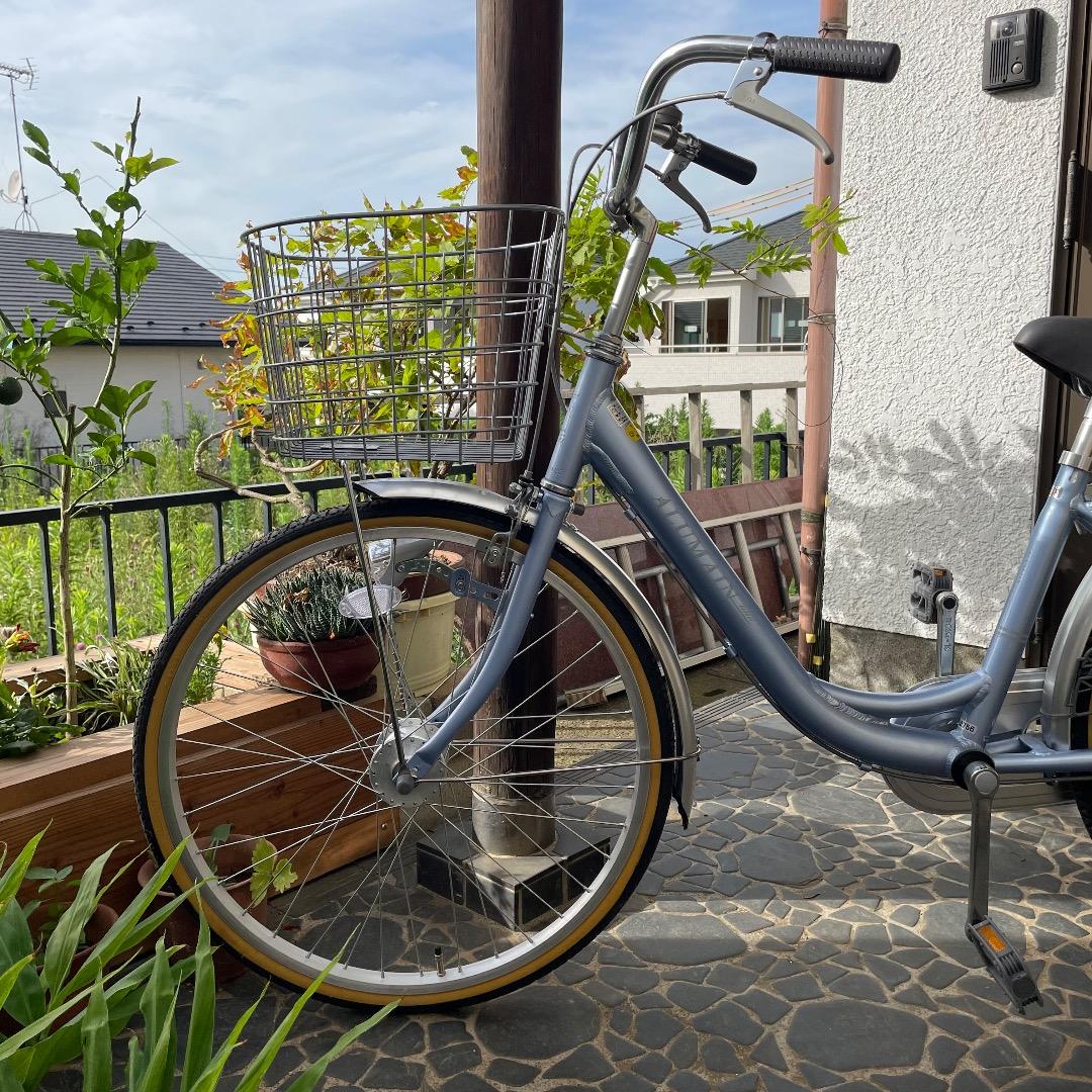 新品 自転車 サカモトテクノ ブルー 24インチ お引取又は近隣の方お届け