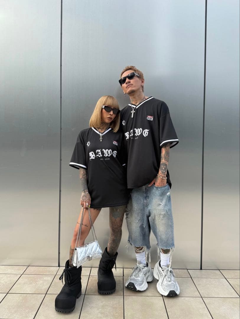 DAWG サッカーシャツ泉麻那 StaxxT CREAM MC TYSON