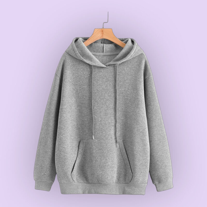 Grey Pullover Hoodie