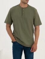 Olive Green Crew Neck T-Shirt
