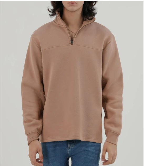 Men’s Peach Quarter Zip Sweatshirt